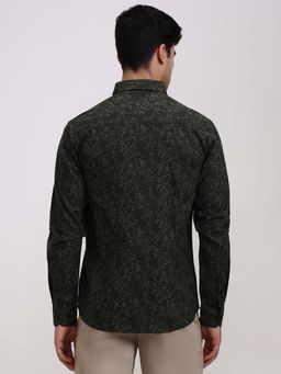 Greenfibre - Slim Fit Printed Formal Trouser