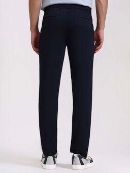 Greenfibre - Navy Blue Slim Fit Casual Trouser