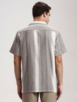 JadeBlue - Men's Slim Fit Brown Formal Trousers