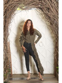 Echke - Crop Shirt with Rouge Feature