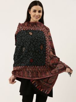 Pashmoda - Women Black Kaani Woollen Stole