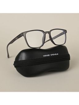 Voyage - Grey Square Eyeglasses for Men & Women (52)