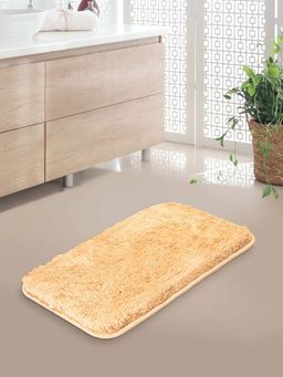 At Home by Nilkamal - Lurex 16 x 24 in Anti-Slip Bath Mat (Beige)