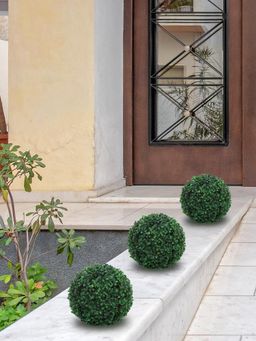 At Home by Nilkamal - Boxwood Medium Grass Ball Planter (Green)