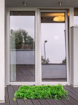 At Home by Nilkamal - Wild Shrubs Grass Mat (Green)