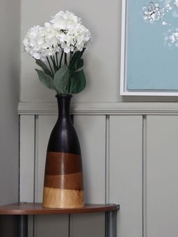 At Home by Nilkamal - Hydrangea Artificial Flower Bunch|Height - 54 cm|White