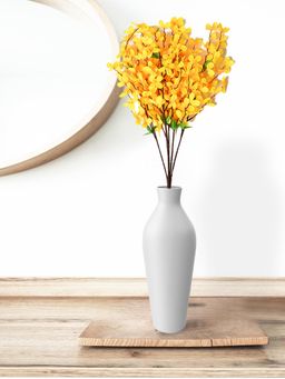 At Home by Nilkamal - Hyacinth Artificial Flower Bunch|Height - 60 cm|Yellow