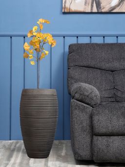 At Home by Nilkamal - Cocoon Oval Planter (Grey)