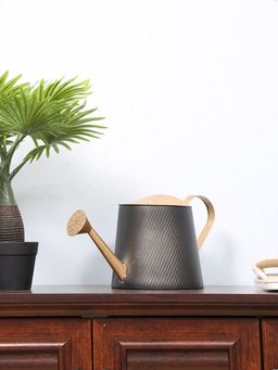 At Home by Nilkamal - Watering Can (Black & Gold)