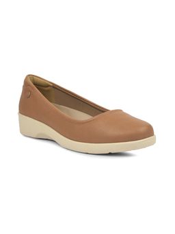 Bata Comfit - Tan Comfit Women Casual Ballerina Flexible Sole Daily Comfort