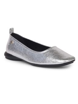Bata - Silver Women Casual Ballerina Stylish Comfort Daily Wear