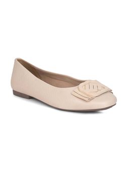 Bata - Cream Women Casual Ballerina Soft Cushion Comfort Design