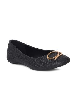Bata - Black Women Casual Ballerina Soft Cushion Comfort Style