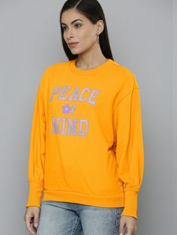 Levi's - Womens Yellow Crew Neck Sweatshirt