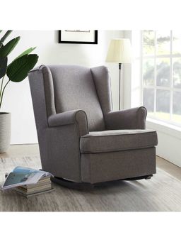 HomeTown - Faith Fabric Rocking Chair in Grey Colour