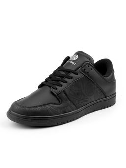 Bacca Bucci - Mens Nirvana Flat Sole Printed Black Sneakers For Men