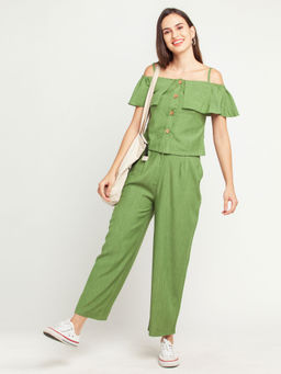 Zink London - Women's Green Solid Top