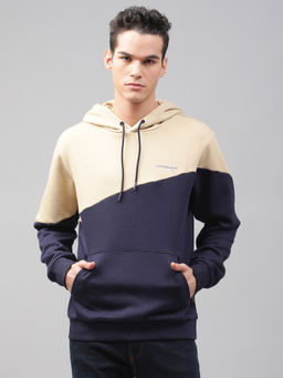 LINDBERGH - Peacoat Solid Hooded Sweatshirt