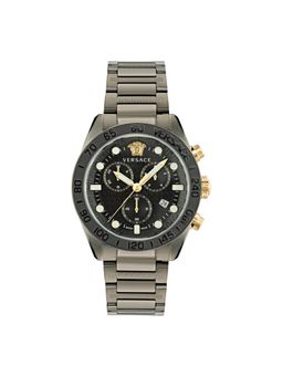 VERSACE - Multifunctional Mens Analog Black Dial Coloured Quartz Watch - VE6K00623 (M)