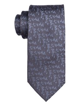 The Tie Hub - Blue Floral 100 Perc Silk Necktie