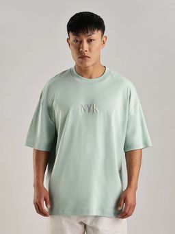 Calvin Klein - Green Graphic Oversized Fit Cotton T-shirt
