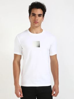 Calvin Klein - White Logo Slim Fit Cotton T-shirt