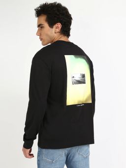 Calvin Klein - Solid Black Relaxed Fit Cotton T-shirt