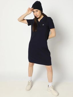 GAP - Women's Polo Neck Dress - Navy Blue