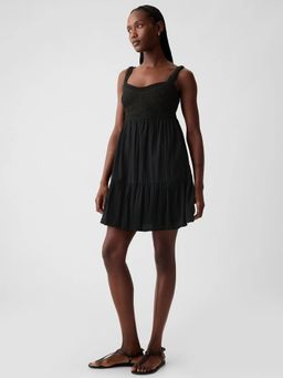 GAP - Women's Strappy Crochet Dress - Black