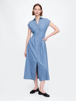 GAP - Women's Solid Denim Dress
