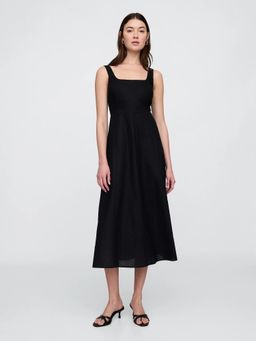 GAP - Women's Square Neck Midi Dress