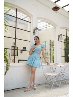 Heaven & Above - Bell Blue Mini Dress
