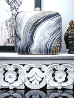 NR by Nidhi Rathi - Printed Grey Clutch