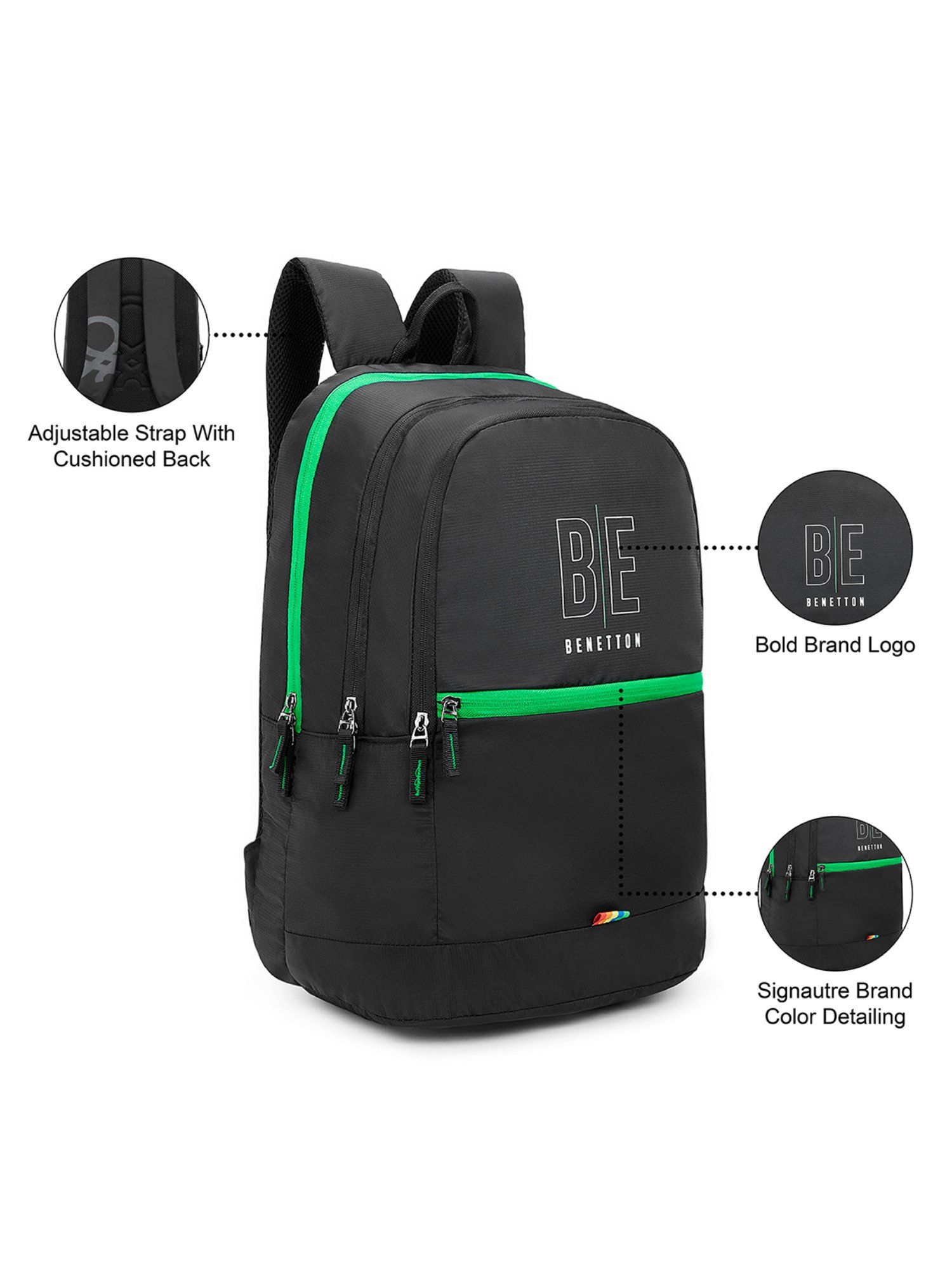 ASON BENETTON BACKPACK リュック ブラック