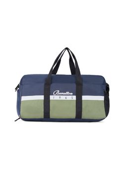 United Colors of Benetton - Caiden Unisex Polyester Gym Bag Duffel - Navy & Green (M)