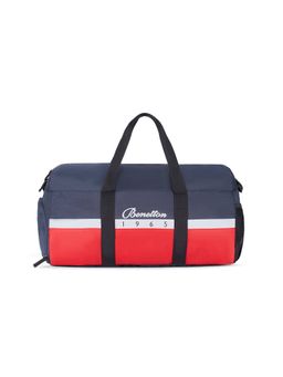 United Colors of Benetton - Caiden Unisex Polyester Gym Bag Duffel - Navy & Red (M)