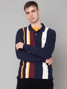 GANT - Mens Navy Blue Striped Polo
