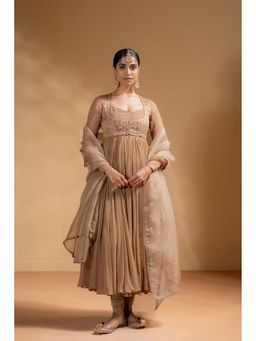 Baise Gaba - Beige Prakriti Anarkali and Chudidar with Dupatta
