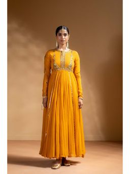 Baise Gaba - Yellow Suvarnika Anarkali and Chudidar with Dupatta