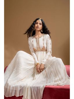 Baise Gaba - Off White Nainika Anarkali and Chudidar with Dupatta