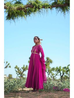 Baise Gaba - Pink Kusum Anarkali and Chudidar with Dupatta