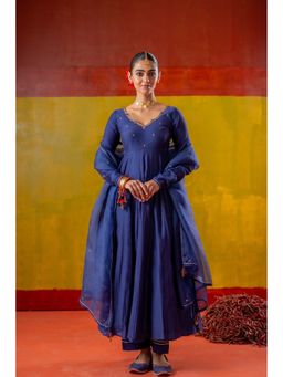 Baise Gaba - Blue Jhanak Anarkali and Pant with Dupatta