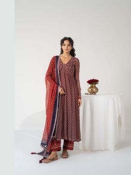 Baise Gaba - Multi-Color Suhani Anarkali and Pant with Dupatta