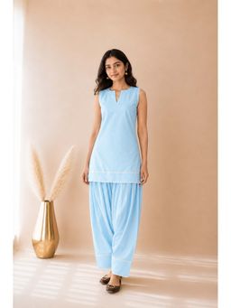 DEASHA INDIA - Kyda Blue Kurti with Salwar Pant