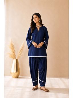 DEASHA INDIA - Reyzara Indigo Blue Kurti with Salwar Pant