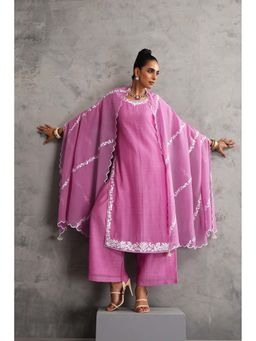 SUI KALA - Pihu Falsa Embroidered Purple Kurta and Pant with Dupatta