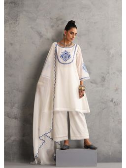 SUI KALA - Navira Off Embroidered Kurta and Pant with Dupatta