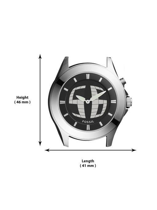 Buy Fossil Big Tic Black Watch FS5739 For Men Online