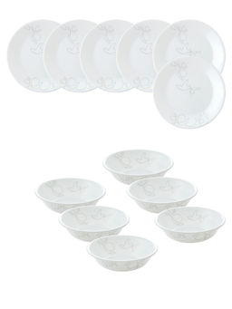 Corelle - Livingware Plus 12 Pc Basic / Mini / Starter Breakfast Set Versa Bowl - Morning Breeze
