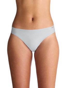 Under Armour - Grey Women's Pure Stretch No Show Thongs (Pack of 3)